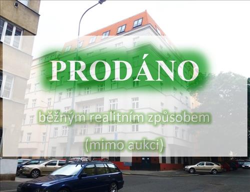 PRODÁNO (Běžným prodejem - bez aukce) Byt 2+kk, ul. Biskupcova, Praha 3 - Žižkov